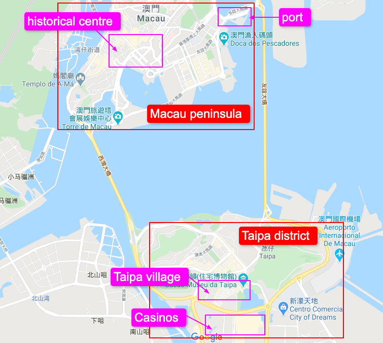 Macau Google Map 